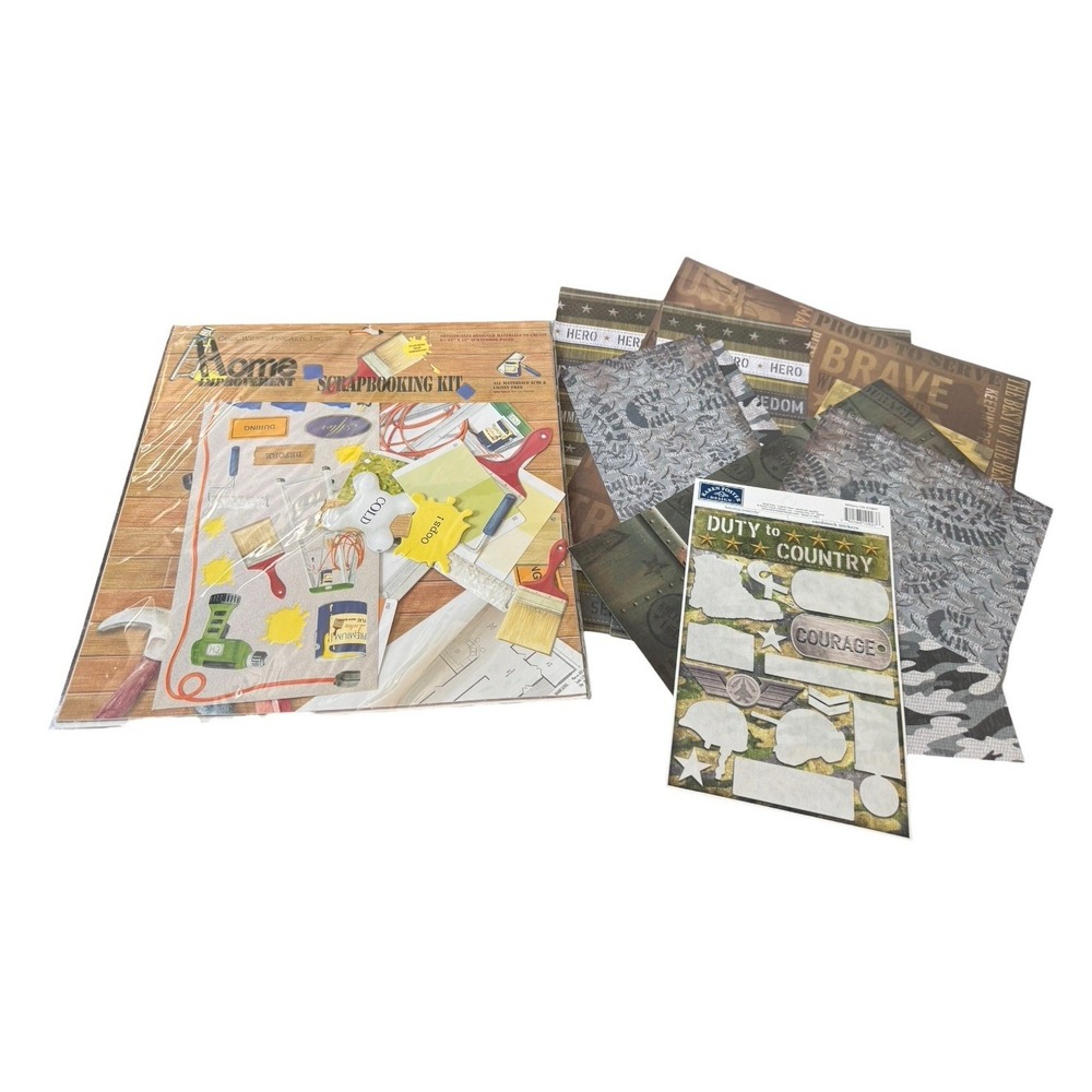 Scrapbooking Lot Home Improvement Kit Military Karen Foster Paper Stickers READ